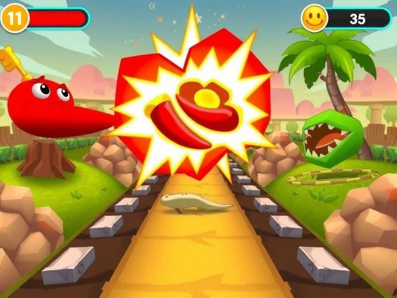 Chilli Explosion Run Gameplay Screenshot